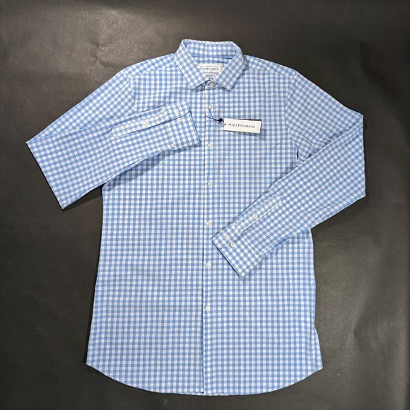 $125 Mizzen + Main Men`s Hampton Plaid Performance Shirt Size 2XL Trim Fit - Picture 2 of 6